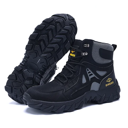 (⏰Limited Time Sale 70% OFF) Men's Orthopedic Hiking Boots - Safe and Comfortable Work Boots - Waterproof, Slip-resistant, Impact-resistant, and Puncture-resistant - Wide Toe, Arch Support, and Ankle Support