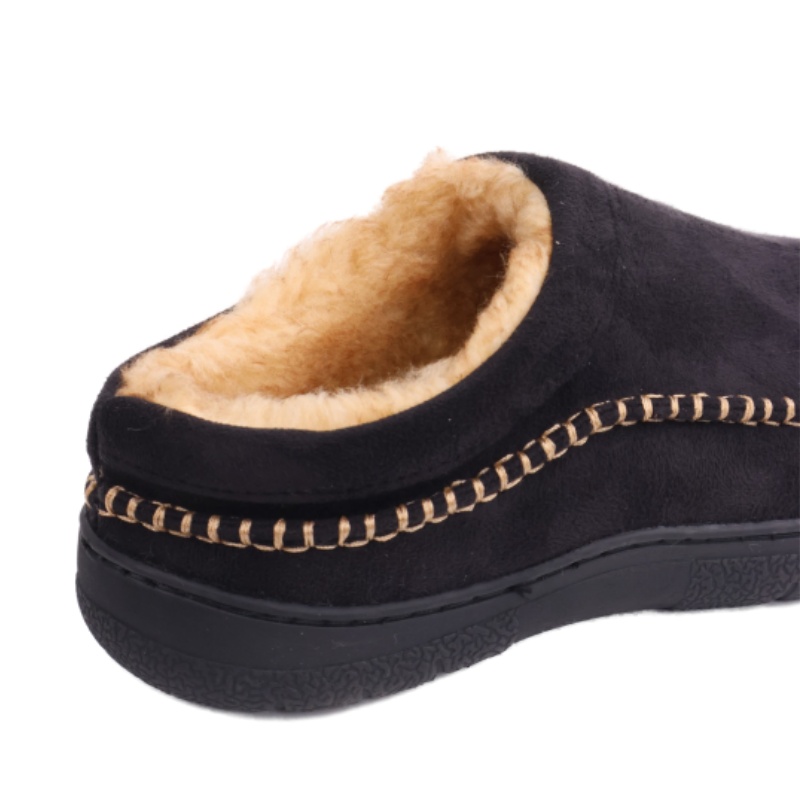 🔥🚀 Hot Sale! Limited Stock! 🌟👟💥Men's and Women's Daily Non-Slip Warm Plush Wide Toe Slip-On Loafers Slippers