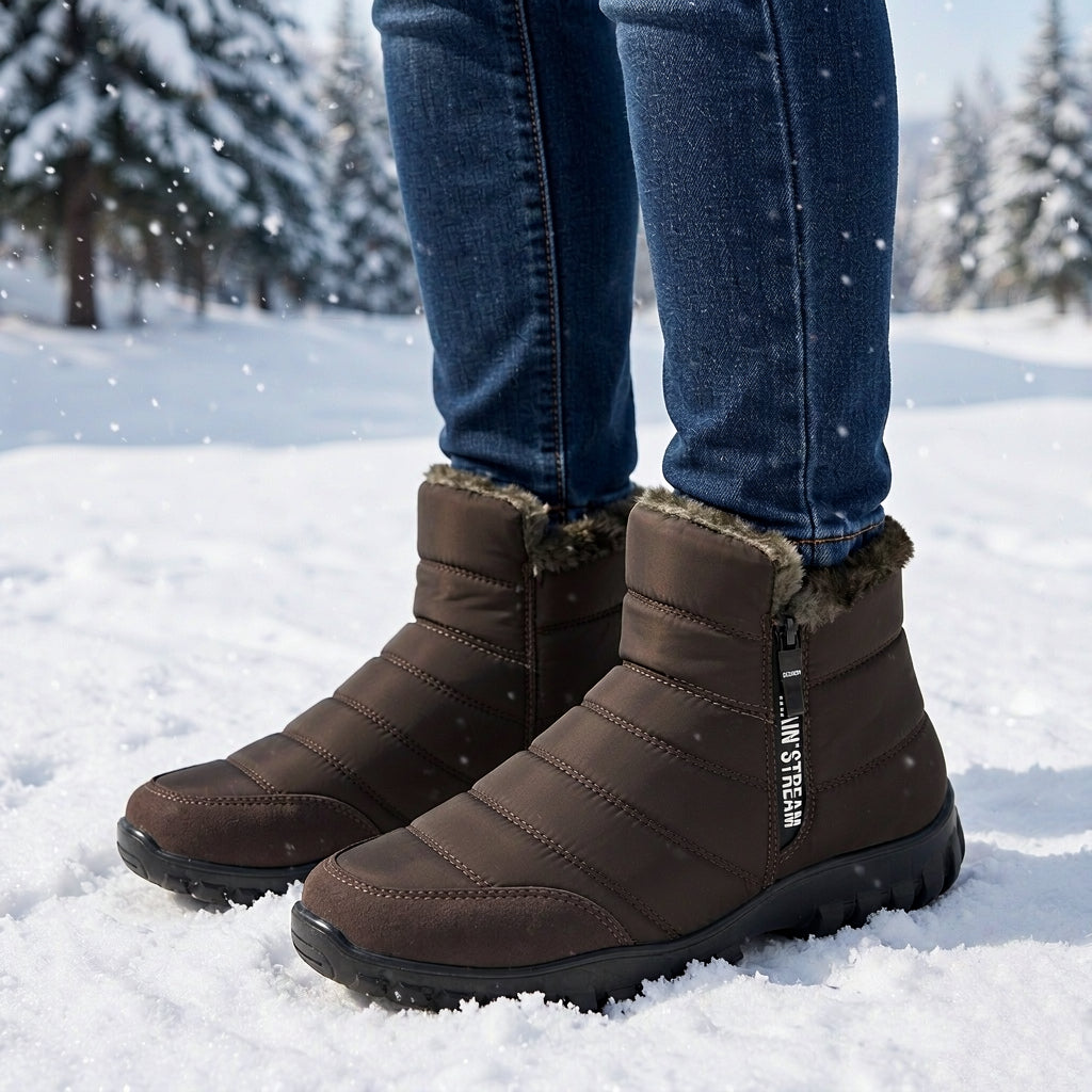 ⏰Limited Time Sale 70% OFF - Men’s Waterproof Winter Boots with Slip-Resistant Traction, Plush Thermal Lining & Easy-Zip Closure — Engineered for All-Day Comfort Throughout the Winter Season