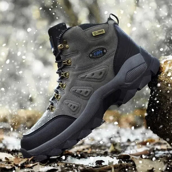 🔥🚀 Hot Sale! Limited Stock! 🌟👟💥Men's Mountaineering Orthopedic Ankle Support Hiking Boots Waterproof Non-Slip Wide Toe Tactical Boots (Durability Upgrade)