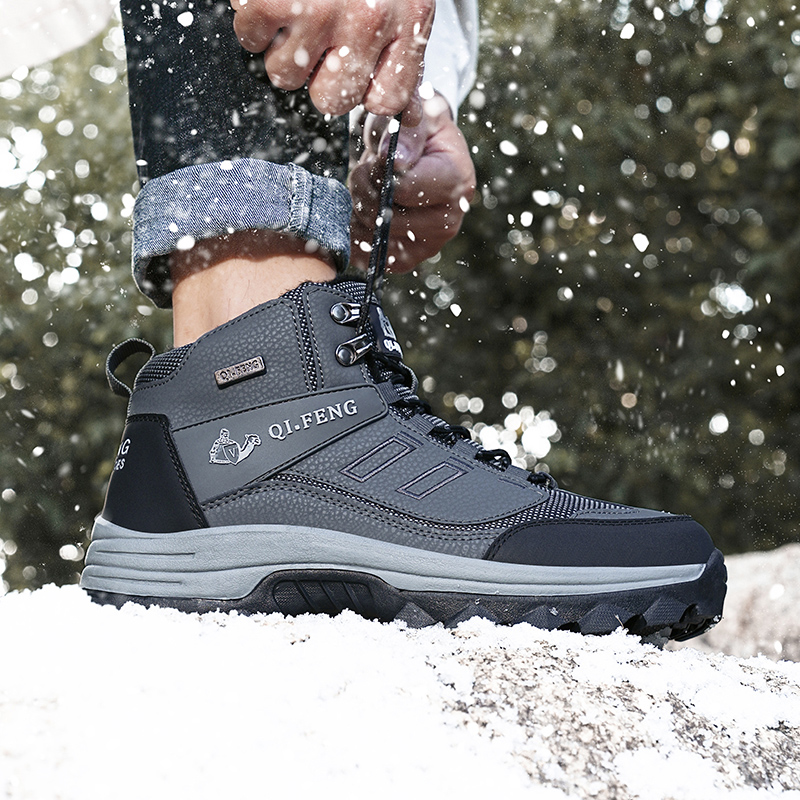 (⏰Limited Time Sale 70% OFF) Men's Orthopedic Hiking Boots - Safe and Comfortable Work Boots - Waterproof, Slip-resistant, Impact-resistant, and Puncture-resistant - Wide Toe, Arch Support, and Ankle Support - Money-back Guarantee if ineffective.