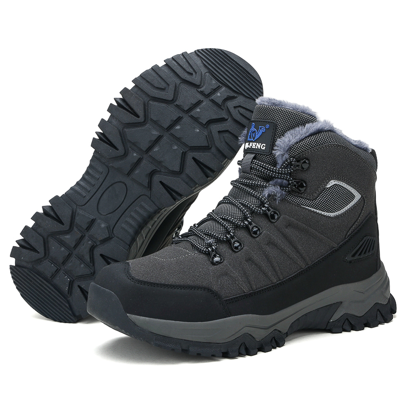 (🔥Limited-Time 70% OFF) Men's Warm Orthopedic Hiking Boots - Safe and Comfortable Warm Work Boots - Waterproof, Slip-Resistant, Lmpact-Resistant, Puncture-Resistant - Wide Toe Box, Arch support, Ankle Support