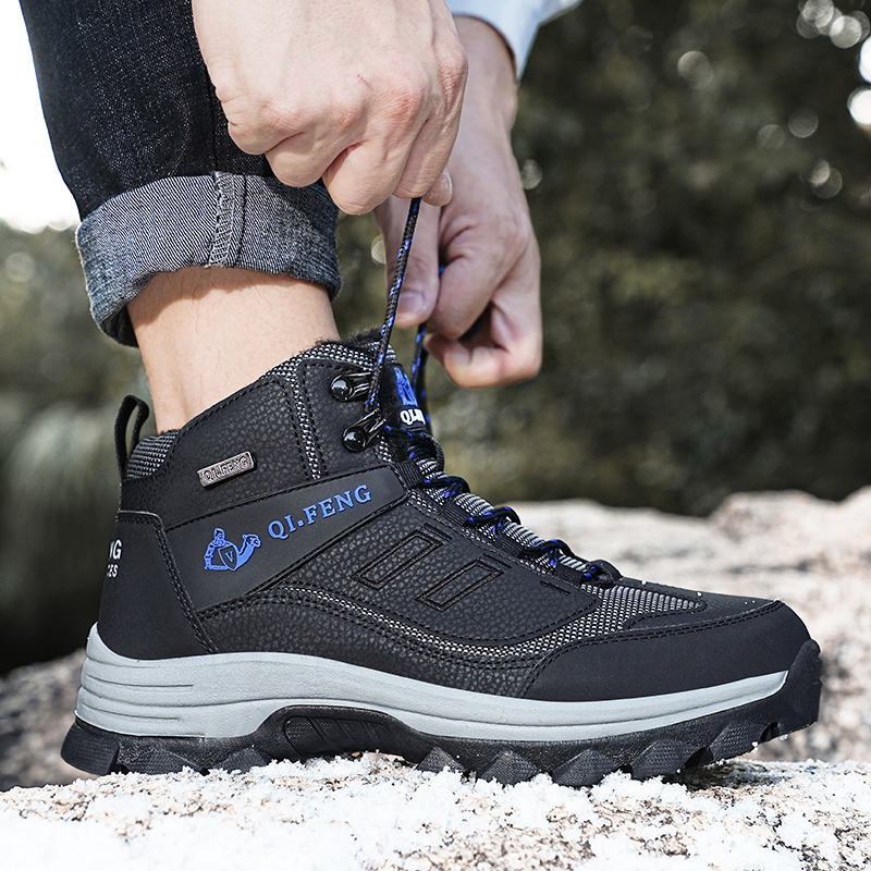 (⏰Limited Time Sale 70% OFF) Men's Orthopedic Hiking Boots - Safe and Comfortable Work Boots - Waterproof, Slip-resistant, Impact-resistant, and Puncture-resistant - Wide Toe, Arch Support, and Ankle Support - Money-back Guarantee if ineffective.