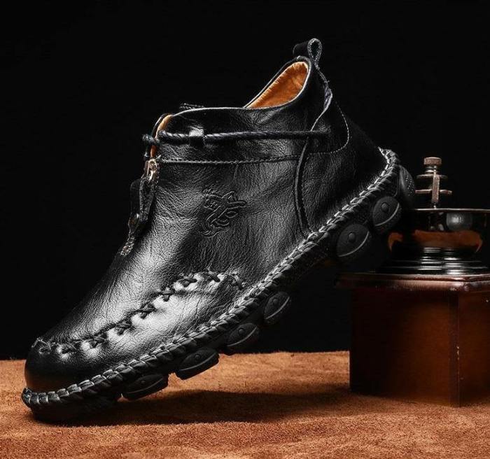 (🎁Free Comfort Insoles🔥) Men's Soft Sole Ankle Boots – Comfortable, Breathable, and Supportive Short Boots with Non-Slip Sole, Perfect for Everyday Wear.