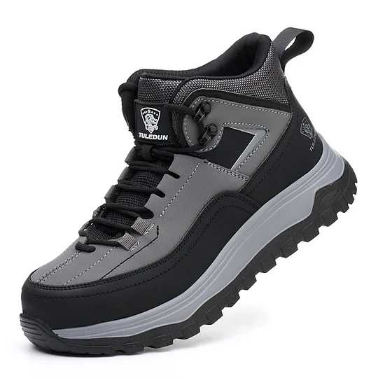 (⏰Limited Time Sale 70% OFF) Men's Orthopedic Protective Hiking/Work Boots - Waterproof, Slip-resistant, Impact-resistant, Puncture-resistant - Wide toe box, Arch Support, Ankle Support