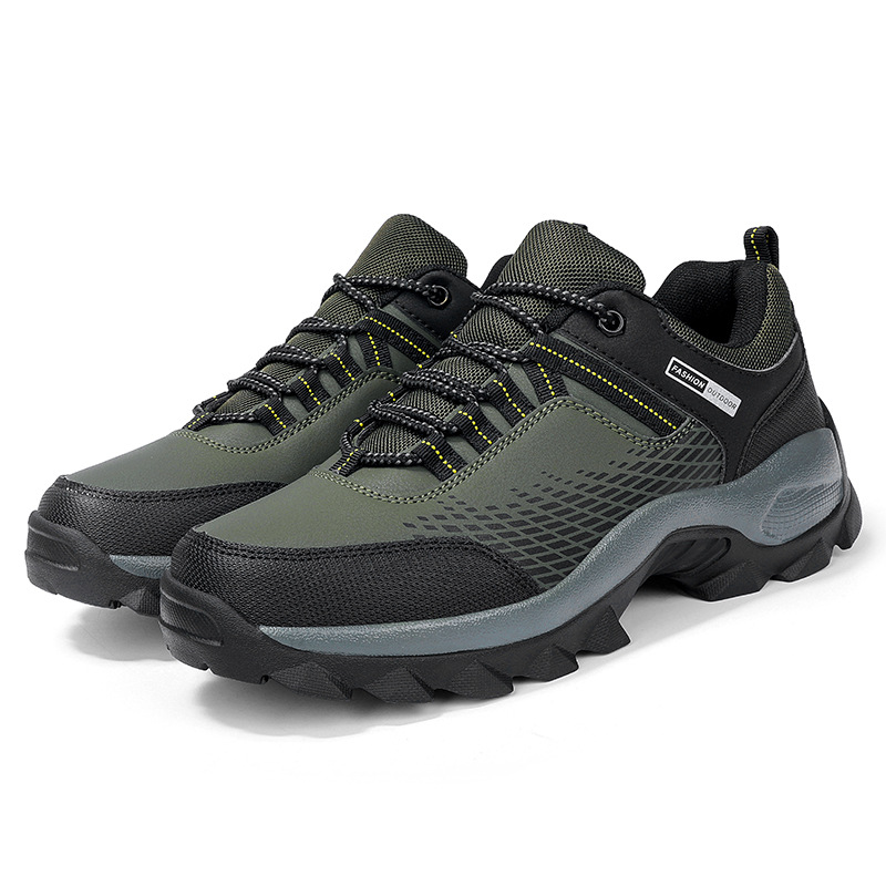 (⏰Limited Time Sale 70% OFF) Men's Wear Resistant Waterproof Non-slip Anti-skid Anti-puncture Hiking Shoes Orthopedic Wide Toe Arch Support Walking Shoes