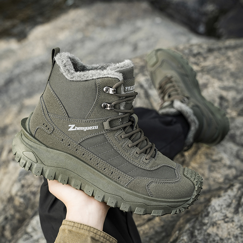 (⏰Limited Time Sale 70% OFF) Men's Outdoor Warm Hiking Boots/Work Boots - Waterproof, Slip-resistant, Puncture-resistant, Impact-resistant; Proper Arch Support and Wide Toe - Suitable for Everyday Wear and Outdoor Adventures