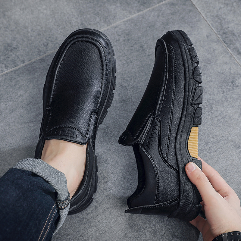 (⏰Limited Time Sale 70% OFF) Men's Arch Support Orthopedic Wide Toe Kicking Loafers Lightweight Soft Waterproof Anti-Slip Slip-on Loafers