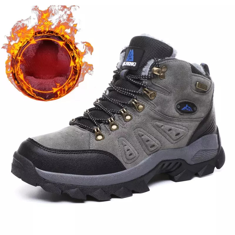 🔥🚀 Hot Sale! Limited Stock! 🌟👟💥Men's Mountaineering Orthopedic Ankle Support Hiking Boots Waterproof Non-Slip Wide Toe Tactical Boots (Durability Upgrade)