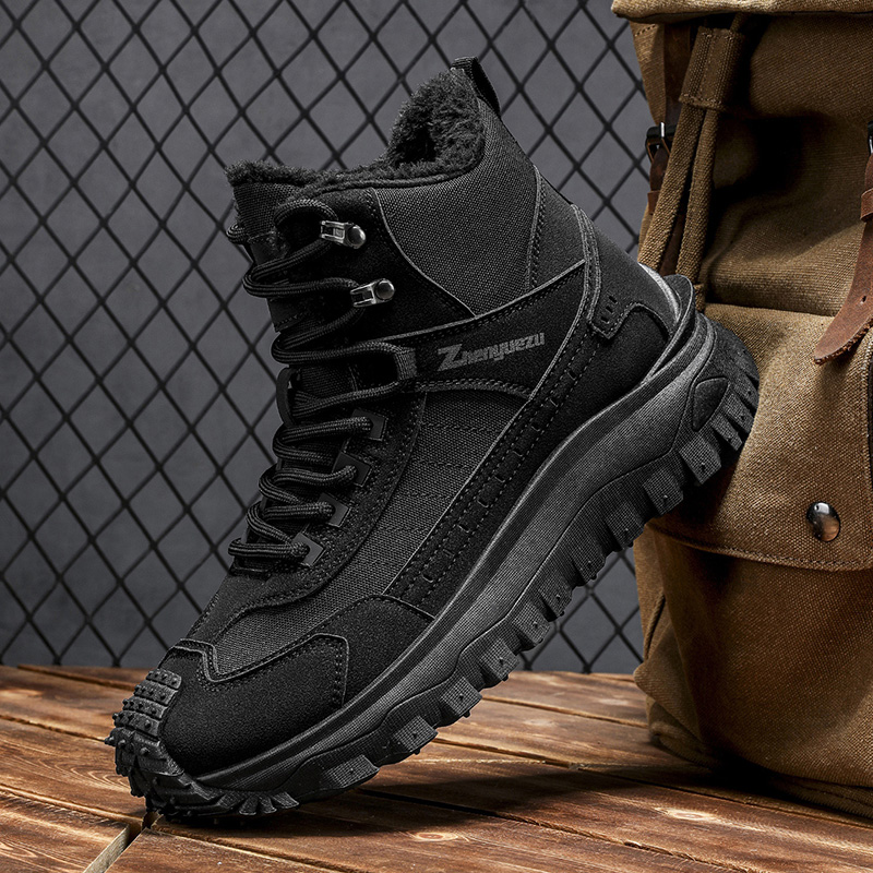 (⏰Limited Time Sale 70% OFF) Men's Outdoor Warm Hiking Boots/Work Boots - Waterproof, Slip-resistant, Puncture-resistant, Impact-resistant; Proper Arch Support and Wide Toe - Suitable for Everyday Wear and Outdoor Adventures