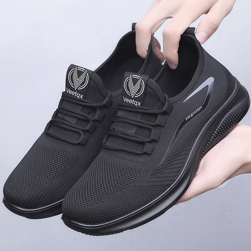 ⏰LAST DAY - 50% OFF🛒Men's Hands Free Slip On Oxford Shoes – Ultra Comfortable knitted fabric shoes, Lightweight Casual Walking Sneakers, Comfortable Dress Shoes, Mesh Urban Shoes for Business & Daily Wear