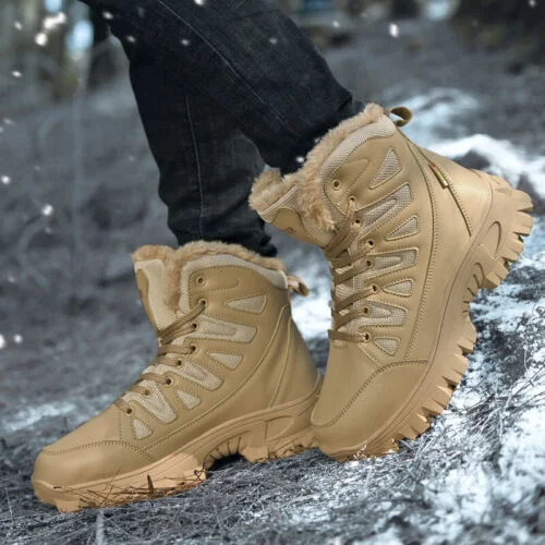 (⏰Clearance Sale - 70% OFF🔥)CushyGait Men Waterproof Anti-Sprain Hiking Boots Anti-Puncture Work Boots Motorcycle Boots