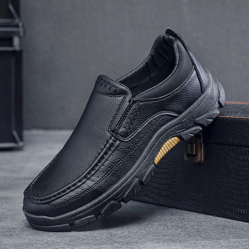 (⏰Limited Time Sale 70% OFF) Men's Arch Support Orthopedic Wide Toe Kicking Loafers Lightweight Soft Waterproof Anti-Slip Slip-on Loafers