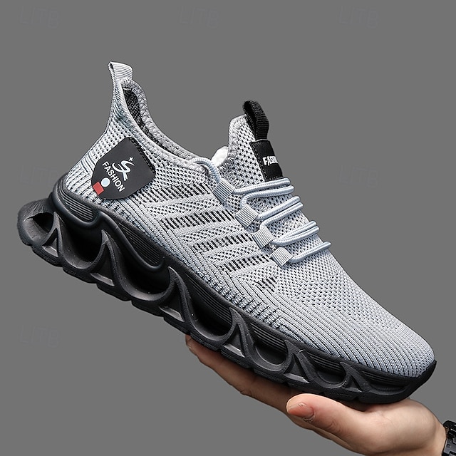 Men's Performance Sneakers, Lightweight Breathable Mesh in Electric Blue, Sporty Outdoor Shoes