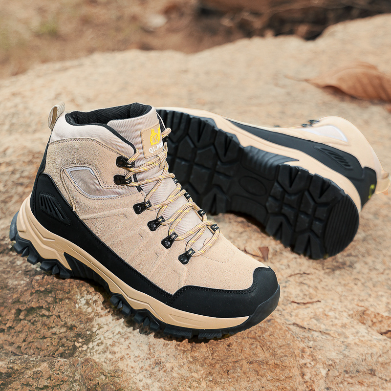 (🔥Limited-Time 70% OFF) Men's Warm Orthopedic Hiking Boots - Safe and Comfortable Warm Work Boots - Waterproof, Slip-Resistant, Lmpact-Resistant, Puncture-Resistant - Wide Toe Box, Arch support, Ankle Support