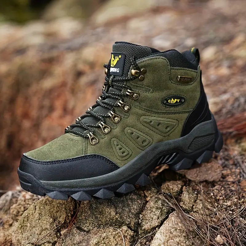 🔥🚀 Hot Sale! Limited Stock! 🌟👟💥Men's Mountaineering Orthopedic Ankle Support Hiking Boots Waterproof Non-Slip Wide Toe Tactical Boots (Durability Upgrade)