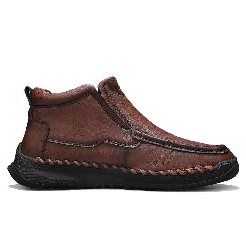 ⏰Limited Time Sale 70% OFF – Men’s Retro Leather Zip Boots 👞 Built for Comfort, Wide Toe, Arch Support, Pressure Relief, Waterproof for Every Season