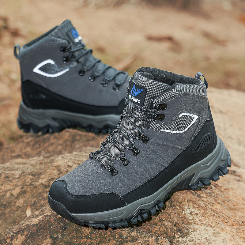 (🔥Limited-Time 70% OFF) Men's Warm Orthopedic Hiking Boots - Safe and Comfortable Warm Work Boots - Waterproof, Slip-Resistant, Lmpact-Resistant, Puncture-Resistant - Wide Toe Box, Arch support, Ankle Support