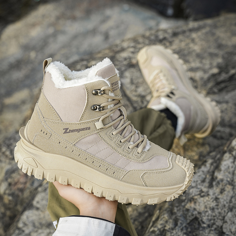 (⏰Limited Time Sale 70% OFF) Men's Outdoor Warm Hiking Boots/Work Boots - Waterproof, Slip-resistant, Puncture-resistant, Impact-resistant; Proper Arch Support and Wide Toe - Suitable for Everyday Wear and Outdoor Adventures