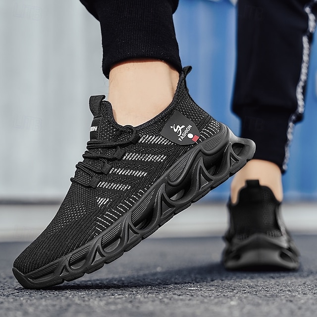 Men's Performance Sneakers, Lightweight Breathable Mesh in Electric Blue, Sporty Outdoor Shoes