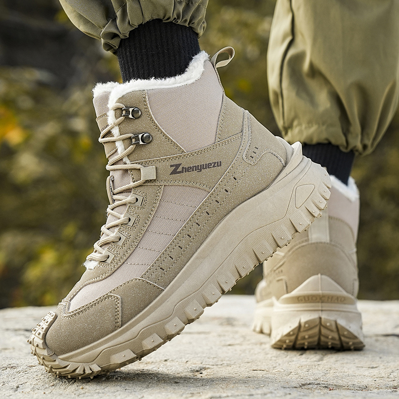 (⏰Limited Time Sale 70% OFF) Men's Outdoor Warm Hiking Boots/Work Boots - Waterproof, Slip-resistant, Puncture-resistant, Impact-resistant; Proper Arch Support and Wide Toe - Suitable for Everyday Wear and Outdoor Adventures