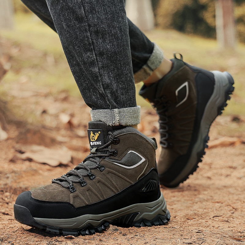 (🔥Limited-Time 70% OFF) Men's Warm Orthopedic Hiking Boots - Safe and Comfortable Warm Work Boots - Waterproof, Slip-Resistant, Lmpact-Resistant, Puncture-Resistant - Wide Toe Box, Arch support, Ankle Support