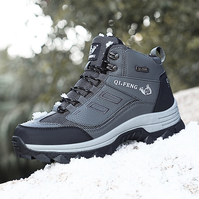 (⏰Limited Time Sale 70% OFF) Men's Orthopedic Hiking Boots - Safe and Comfortable Work Boots - Waterproof, Slip-resistant, Impact-resistant, and Puncture-resistant - Wide Toe, Arch Support, and Ankle Support - Money-back Guarantee if ineffective.