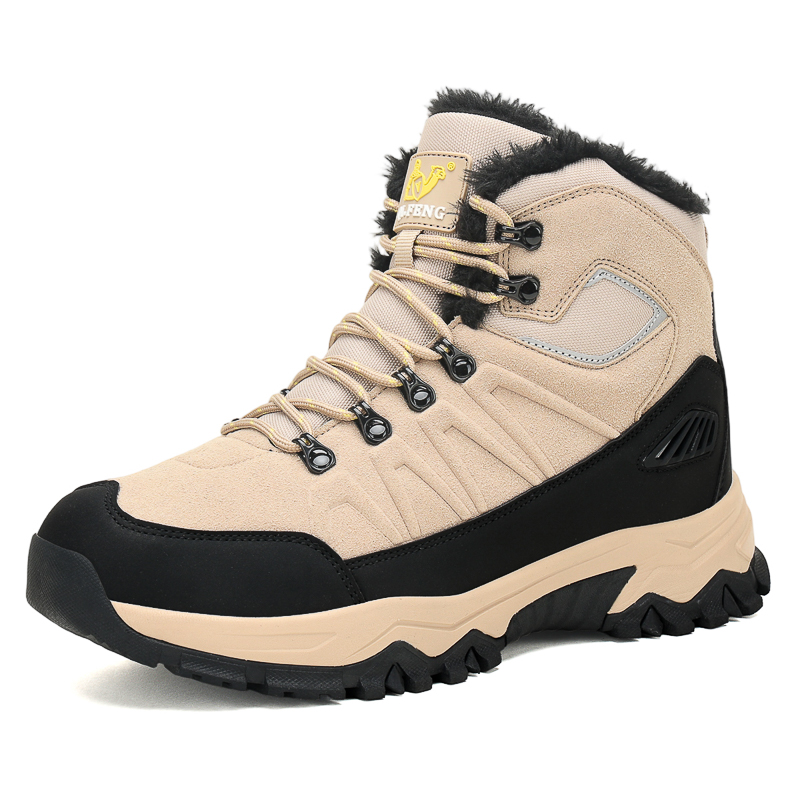 (🔥Limited-Time 70% OFF) Men's Warm Orthopedic Hiking Boots - Safe and Comfortable Warm Work Boots - Waterproof, Slip-Resistant, Lmpact-Resistant, Puncture-Resistant - Wide Toe Box, Arch support, Ankle Support