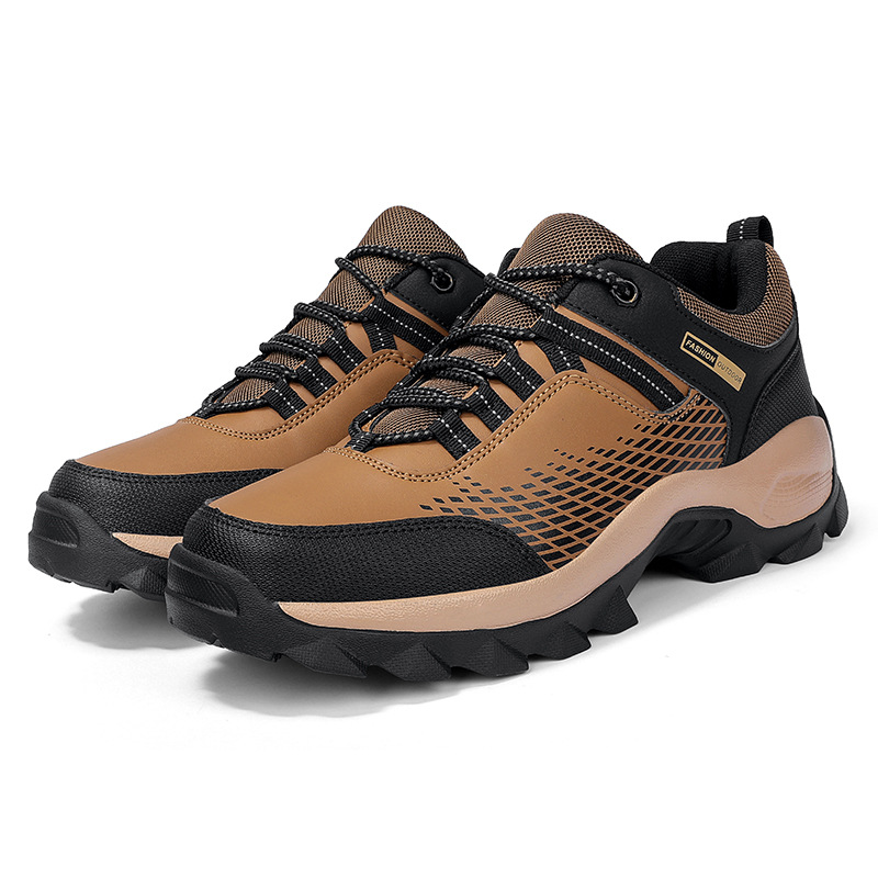 (⏰Limited Time Sale 70% OFF) Men's Wear Resistant Waterproof Non-slip Anti-skid Anti-puncture Hiking Shoes Orthopedic Wide Toe Arch Support Walking Shoes