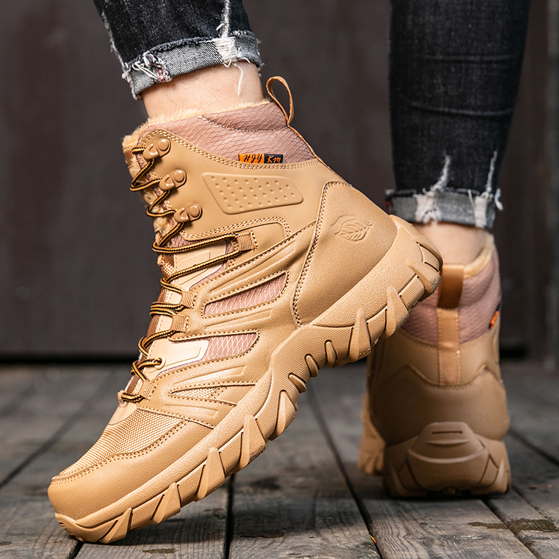 (⏰Limited Time Sale 70% OFF) Men's Protective Hiking Boots - Safe and Comfortable Work Boots - Waterproof, Slip-resistant, Impact-resistant, Puncture-resistant - Wide Toe, Arch Support, Ankle Support - Money-back Guarantee if Ineffective