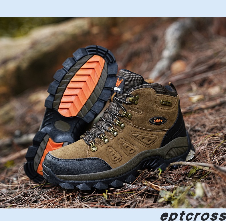 🔥🚀 Hot Sale! Limited Stock! 🌟👟💥Men's Mountaineering Orthopedic Ankle Support Hiking Boots Waterproof Non-Slip Wide Toe Tactical Boots (Durability Upgrade)