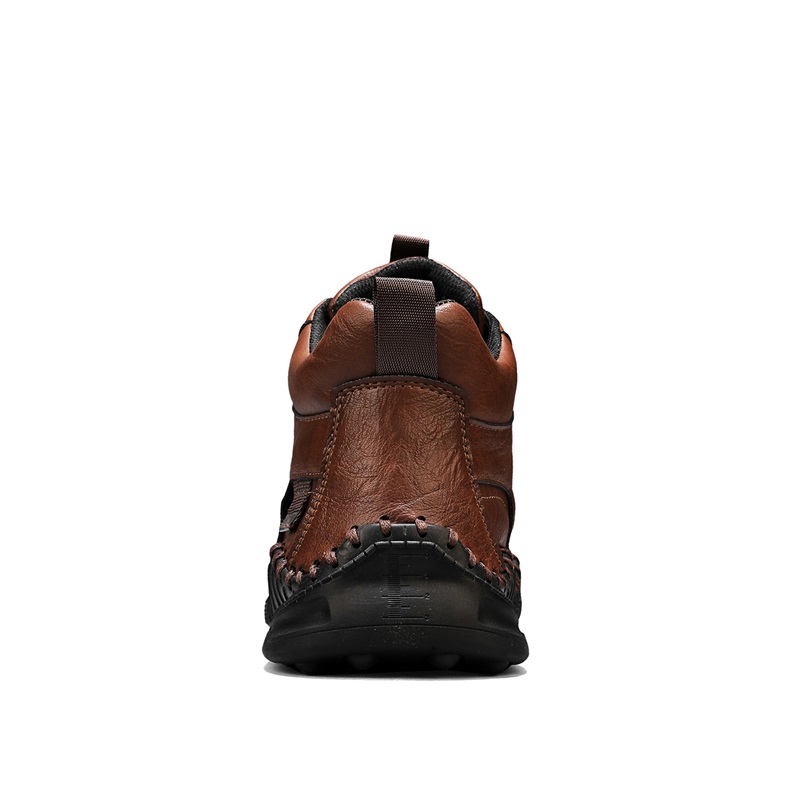 (⏰Limited-Time 70% Discount Promotion) Men's Versatile Casual Handmade Boots - Waterproof, Slip-Resistant, Puncture-Resistant, Fireproof, Arch Support, Wide Toe, Shock Absorption, Outdoor Genuine Leather Boots
