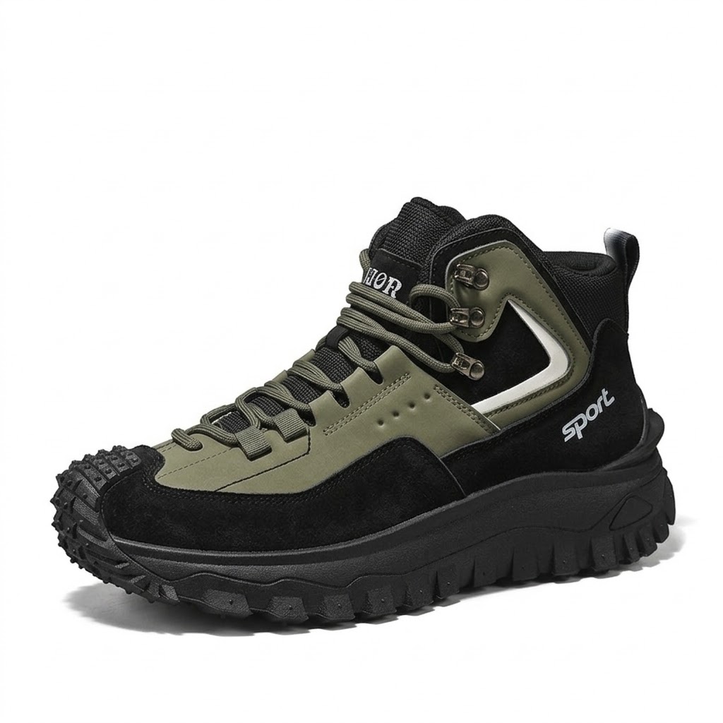 (🔥70% OFF — While Supplies Last⏰️)Men’s Heavy-Duty Waterproof Tactical Hiking Boots — Indestructible Anti-Smash & Puncture Proof, Wide Toe Box Orthopedic Comfort