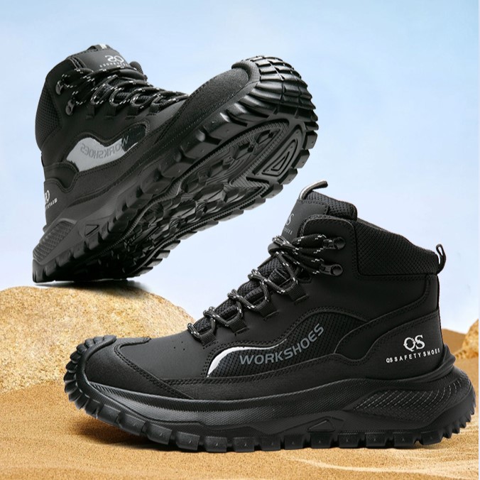 5-Guard Safety Work Boots for Men | Steel Toe | Spark & Puncture Resistant | OSHA Compliant