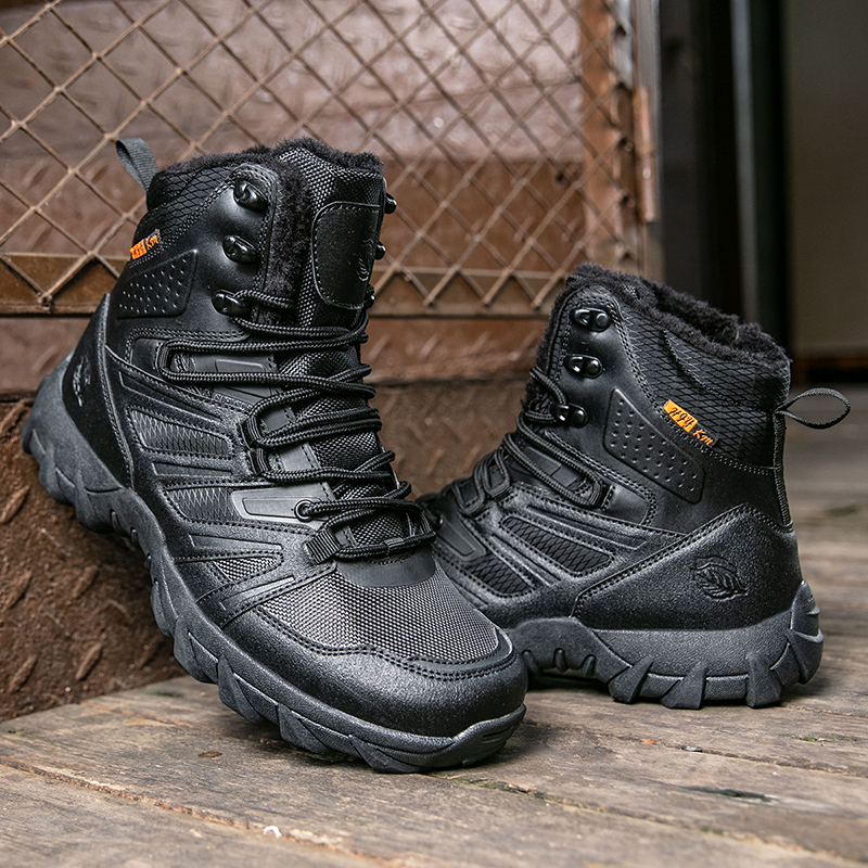 (⏰Limited Time Sale 70% OFF) Men's Protective Hiking Boots - Safe and Comfortable Work Boots - Waterproof, Slip-resistant, Impact-resistant, Puncture-resistant - Wide Toe, Arch Support, Ankle Support - Money-back Guarantee if Ineffective
