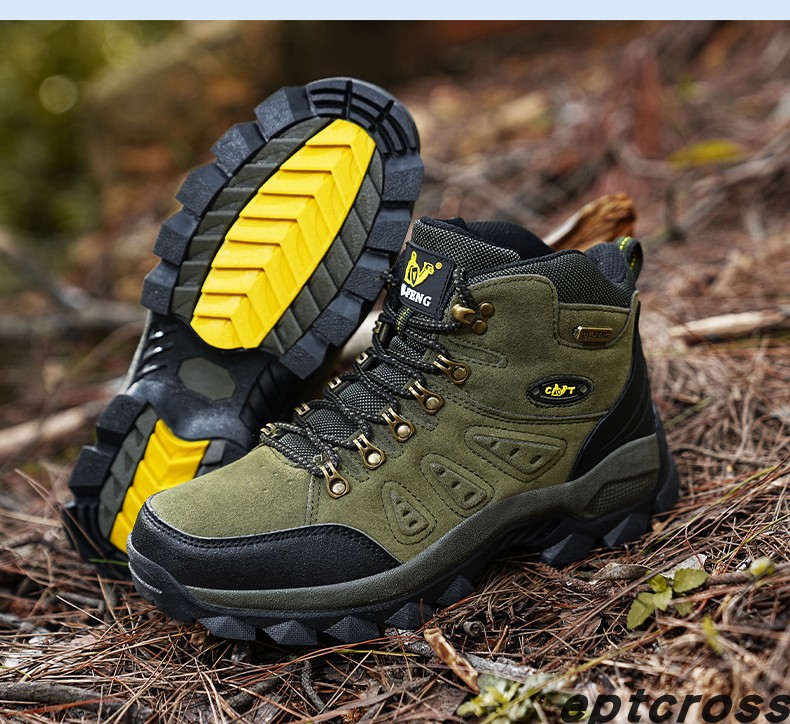🔥🚀 Hot Sale! Limited Stock! 🌟👟💥Men's Mountaineering Orthopedic Ankle Support Hiking Boots Waterproof Non-Slip Wide Toe Tactical Boots (Durability Upgrade)