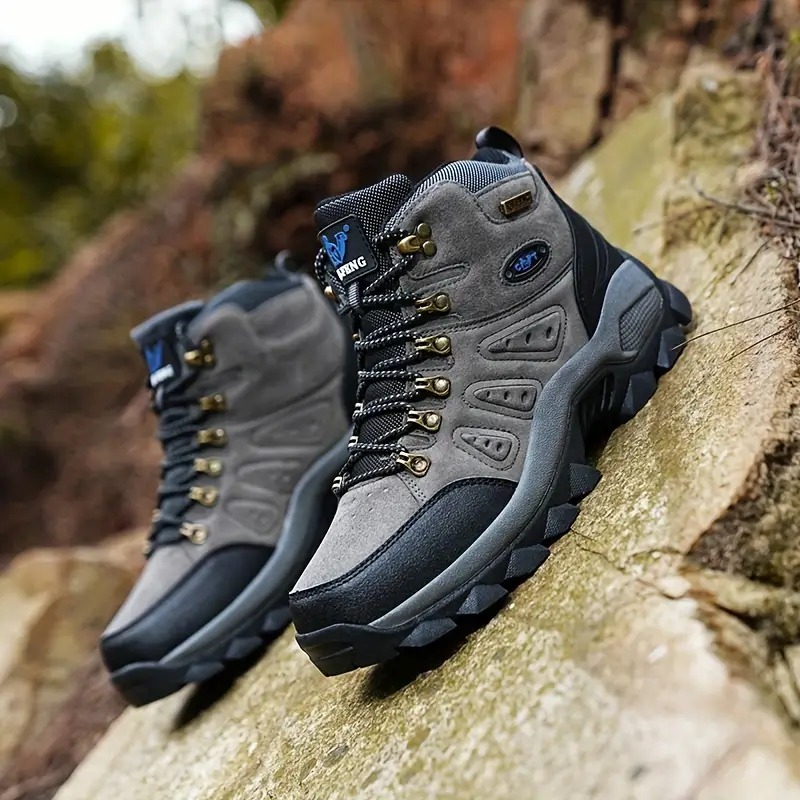 🔥🚀 Hot Sale! Limited Stock! 🌟👟💥Men's Mountaineering Orthopedic Ankle Support Hiking Boots Waterproof Non-Slip Wide Toe Tactical Boots (Durability Upgrade)