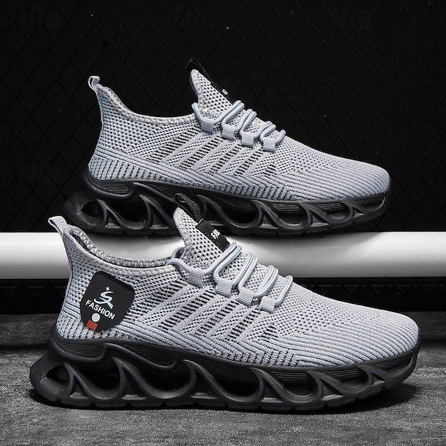 Men's Performance Sneakers, Lightweight Breathable Mesh in Electric Blue, Sporty Outdoor Shoes