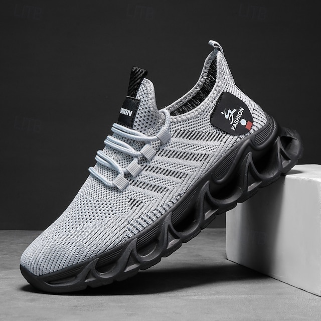 Men's Performance Sneakers, Lightweight Breathable Mesh in Electric Blue, Sporty Outdoor Shoes