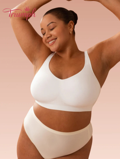Triumph® 4-częściowy – Nowość 2026 💖 Półmiękki koronkowy biustonosz z haftem | Plus Size [65A–120H]