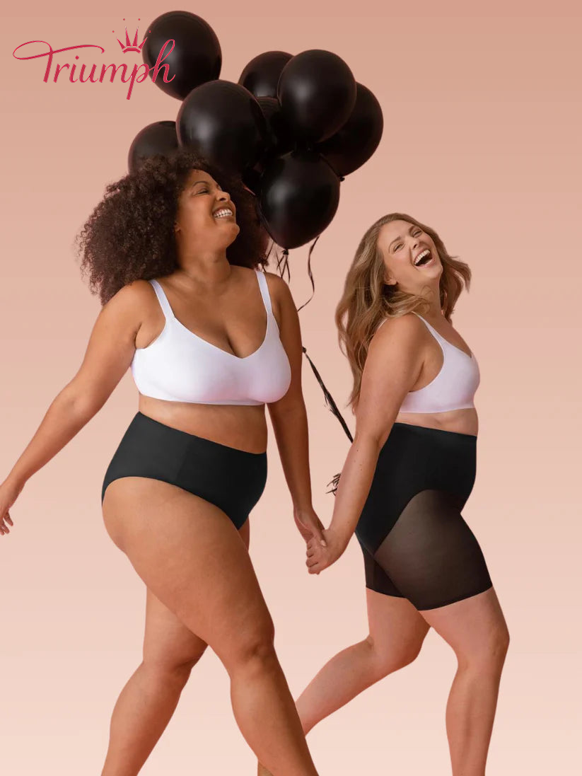 Triumph® 4-częściowy – Nowość 2026 💖 Półmiękki koronkowy biustonosz z haftem | Plus Size [65A–120H]