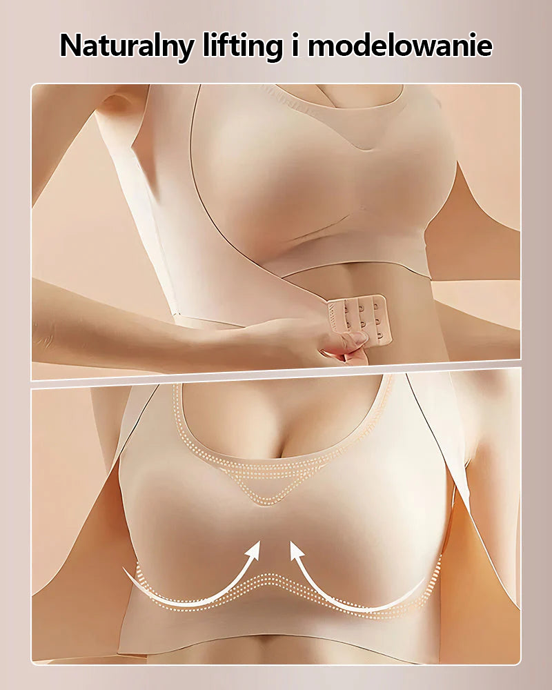 Triumph® 4-częściowy 🩷 Wiosna 2026 – biustonosz bez fiszbin z zapięciem z przodu i krzyżowym tyłem ✨