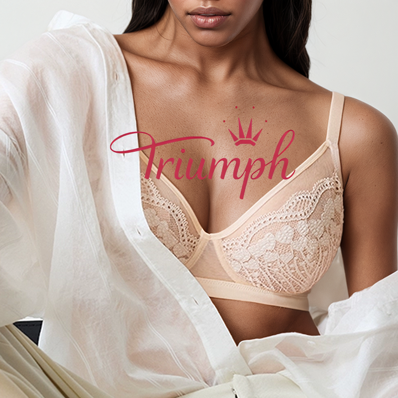 Triumph – 4 sztuki 🌻 Biustonosz push-up, koronkowy, seksowny biustonosz