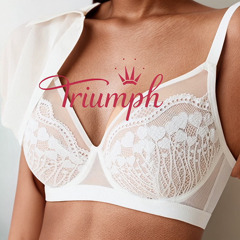 Triumph – 4 sztuki 🌻 Biustonosz push-up, koronkowy, seksowny biustonosz