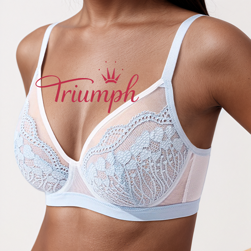 Triumph – 4 sztuki 🌻 Biustonosz push-up, koronkowy, seksowny biustonosz
