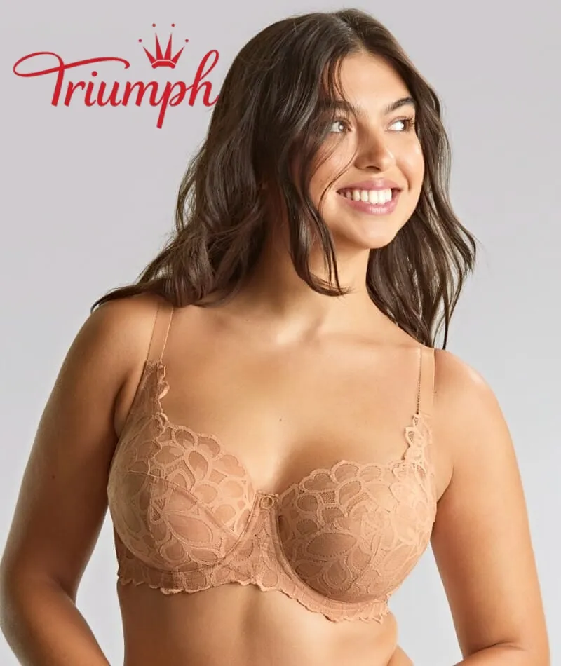 Triumph® 4-Pak 🌸Seksowny koronkowy biustonosz w kształcie płatków, oddychający i wygodny