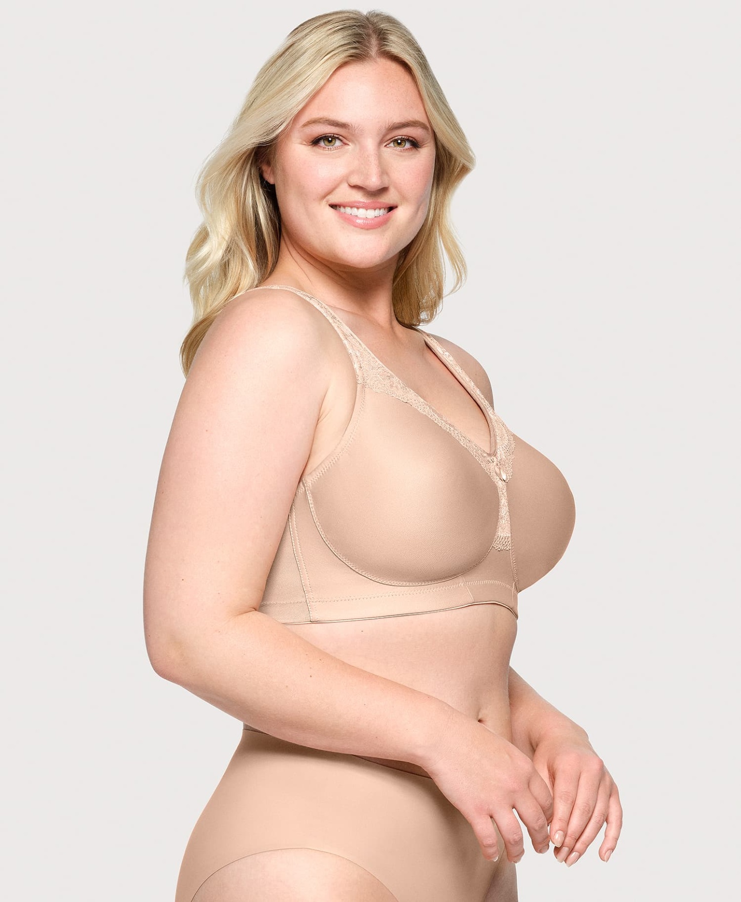 Triumph - (4 sztuki) ✨ Prosty koronkowy bawełniany biustonosz