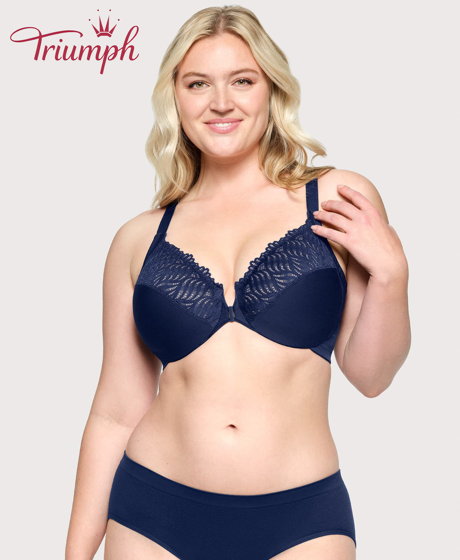 Triumph - (4 szt )🥇Biustonosz typu T-Top z rozcięciem z przodu