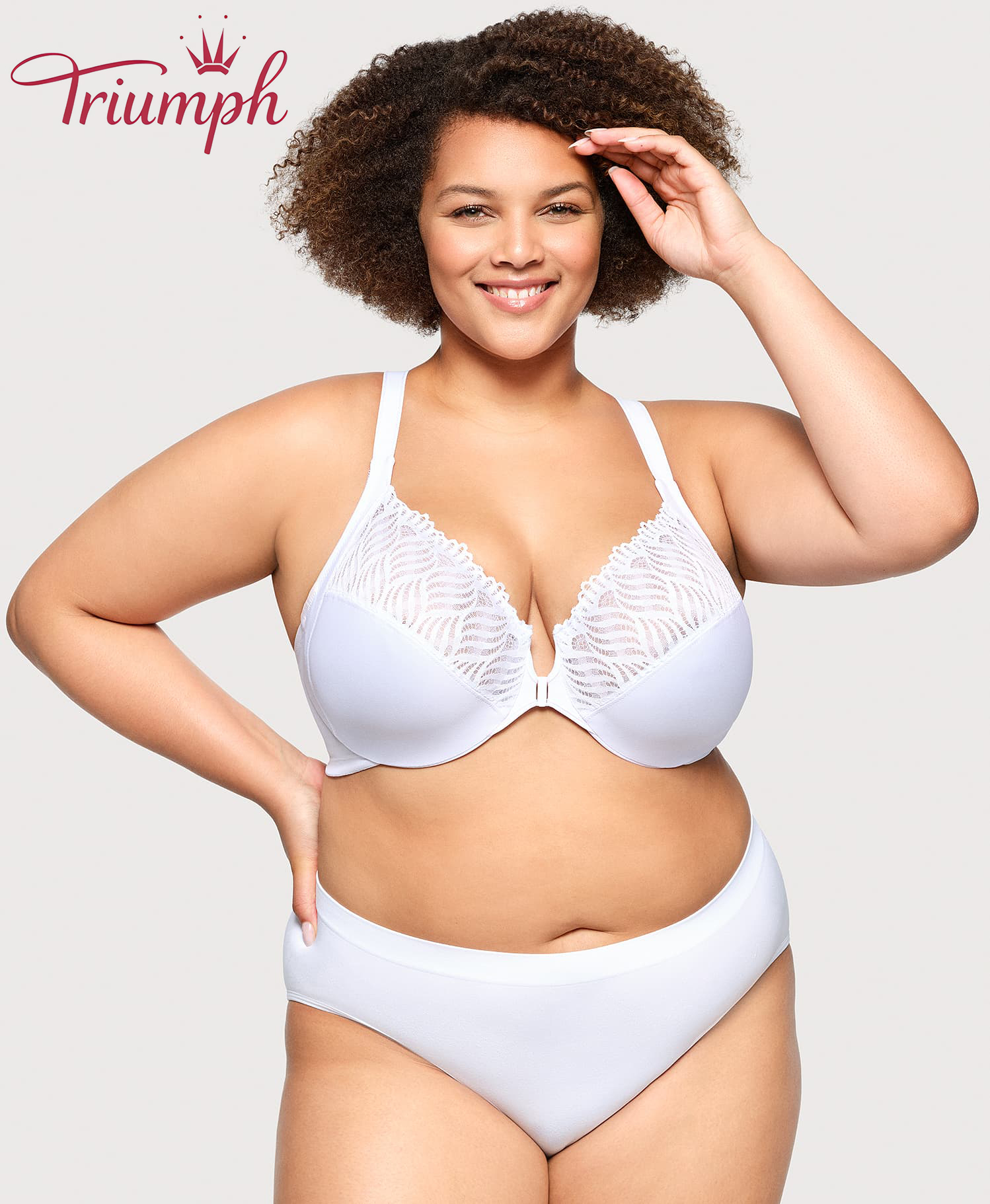 Triumph - (4 szt )🥇Biustonosz typu T-Top z rozcięciem z przodu