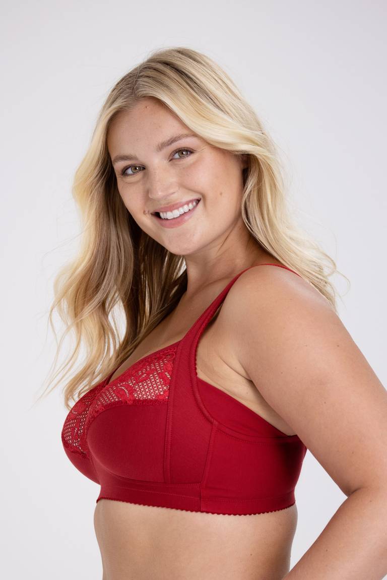 Triumph – 4 sztuki ✨ Miękki Zapewniający Koronkowy Wygodny biustonosz